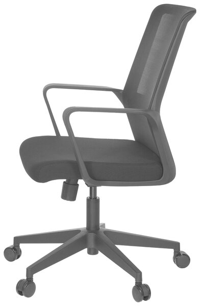 OTOČNÁ STOLIČKA, sieťovina, plochá tkanina, čierna MID.YOU - Online Only kancelárie, Online Only