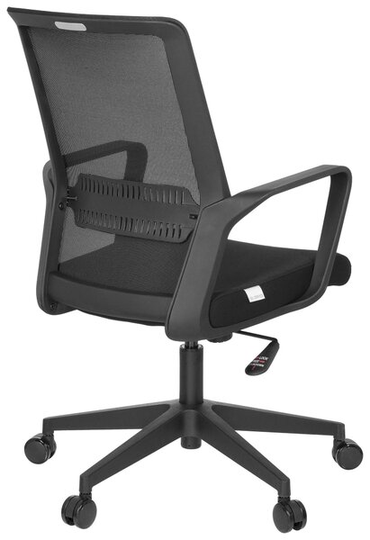 OTOČNÁ STOLIČKA, sieťovina, plochá tkanina, čierna MID.YOU - Online Only kancelárie, Online Only