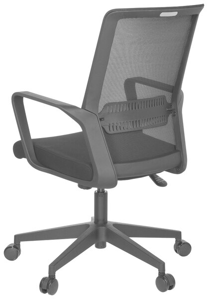 OTOČNÁ STOLIČKA, sieťovina, plochá tkanina, čierna MID.YOU - Online Only kancelárie, Online Only