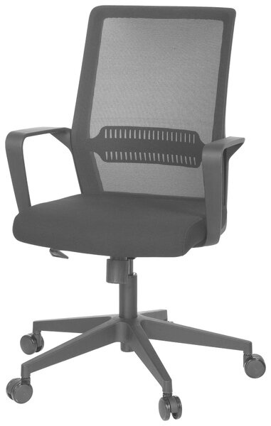 OTOČNÁ STOLIČKA, sieťovina, plochá tkanina, čierna MID.YOU - Online Only kancelárie, Online Only