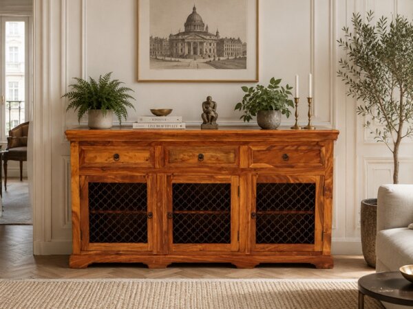 Komoda Jali 160x90x45 z indického masívu palisander