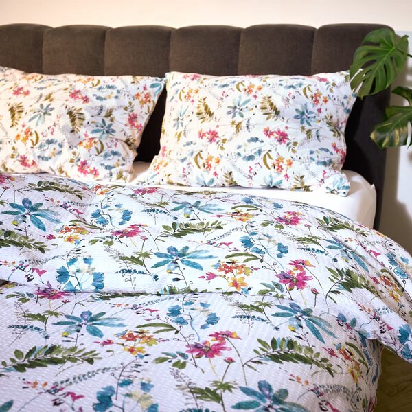 Obliečky KLASIK multi pestrá bežný 1x paplón 140x200 + 1x vankúš 70x90 cm