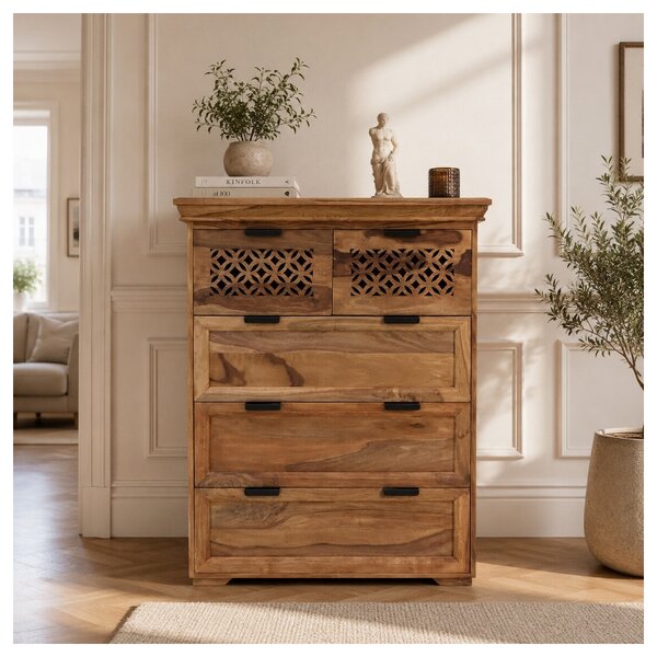 Komoda Mira 90x120x45 indický masív palisander