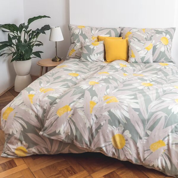 Obliečky KLASIK DESIGN margareta bežný 1x paplón 140x200 + 1x vankúš 70x90 cm