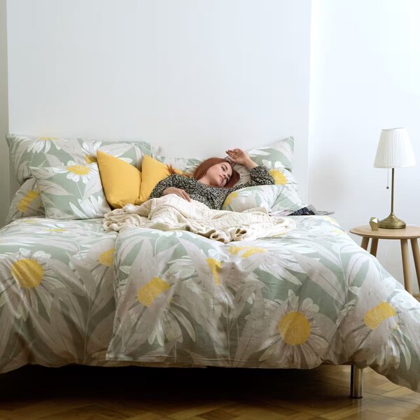 Obliečky KLASIK DESIGN margareta bežný 1x paplón 140x200 + 1x vankúš 70x90 cm