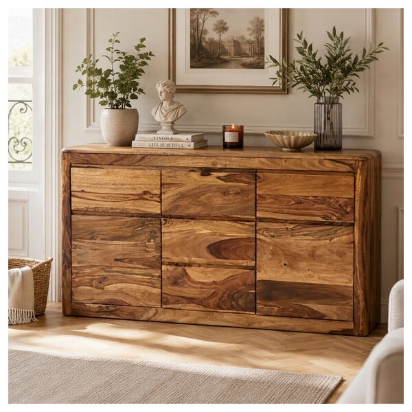 Komoda Tina 160x90x45 indický masív palisander