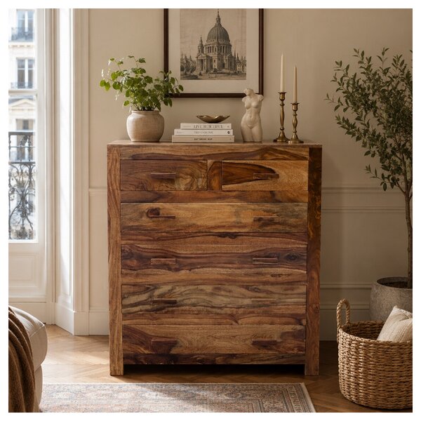 Komoda Kali 90x120x45 indický masív palisander