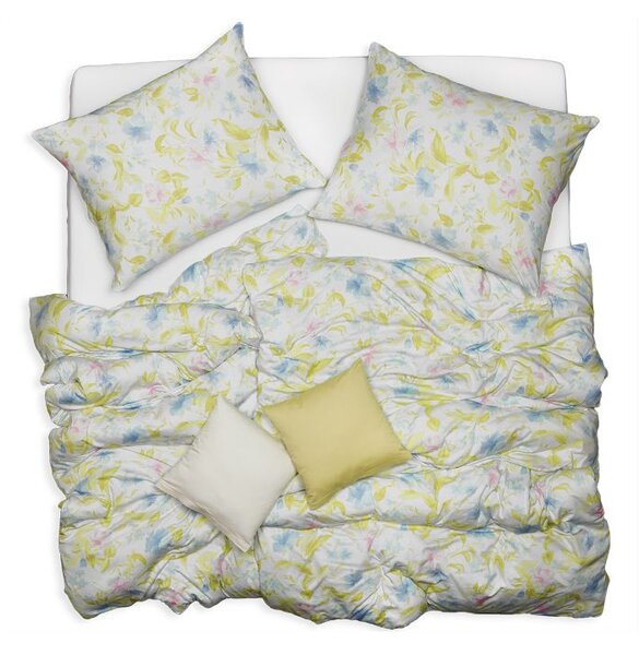 Obliečky JERSEY kvety pastelová bežný 1x paplón 140x200 + 1x vankúš 70x90 cm