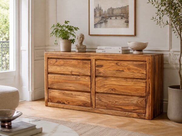 Komoda Tina 160x80x45 z indického masívu palisander