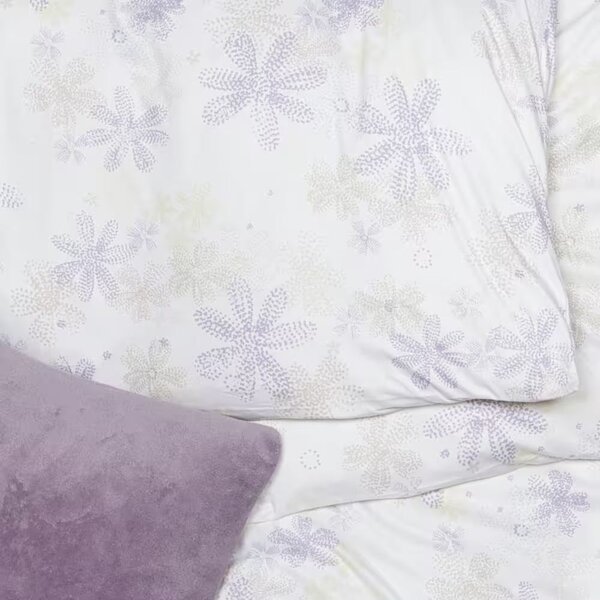 Obliečky JERSEY bodkované kvietky bežný 1x paplón 140x200 + 1x vankúš 70x90 cm