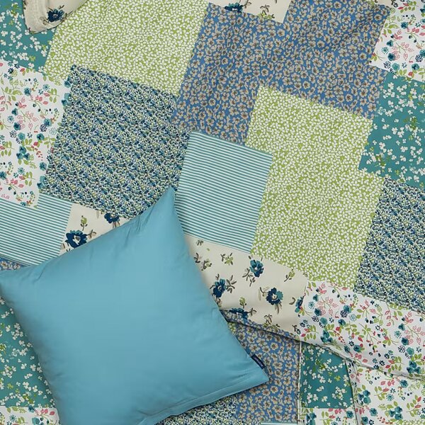 Obliečky KLASIK patchwork bežný 1x paplón 140x200 + 1x vankúš 70x90 cm