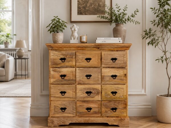 Komoda Guru 90x90x45 indický masív mango