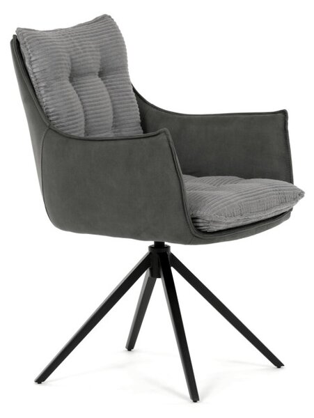 Jedálenská stolička sivá DCH-D1345 GREY2