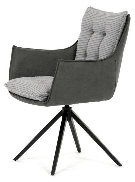 Jedálenská stolička sivá DCH-D1345 GREY2
