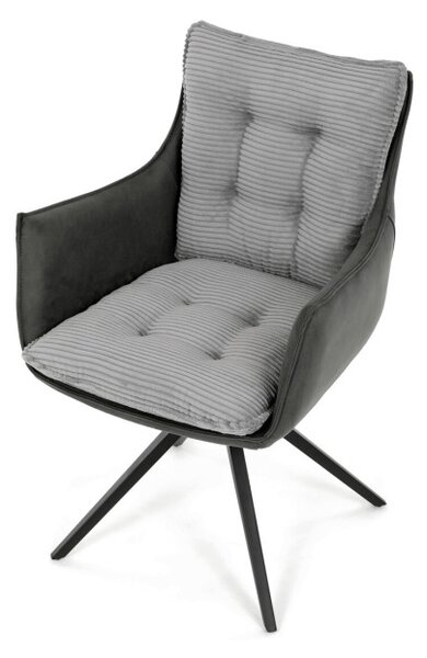 Jedálenská stolička sivá DCH-D1345 GREY2