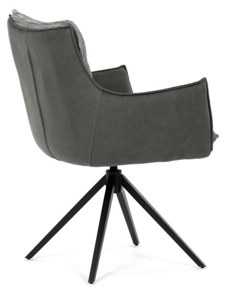Jedálenská stolička sivá DCH-D1345 GREY2