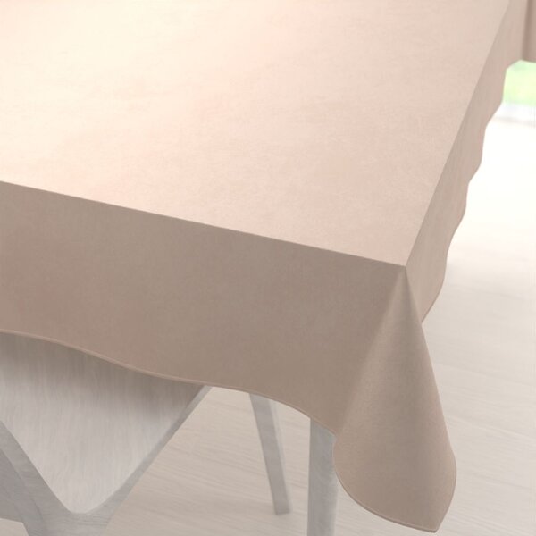 Biante Veľký zamatový obdĺžnikový obrus Velvet Premium SVP-020 Béžový 160x200 cm
