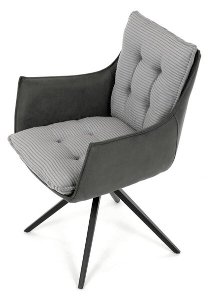 Jedálenská stolička sivá DCH-D1345 GREY2