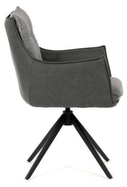 Jedálenská stolička sivá DCH-D1345 GREY2