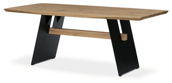Jedálenský stôl 200x100 cm DS-M200 DUB dub / čierne nohy