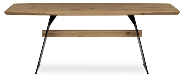 Jedálenský stôl 200x100 cm DS-M200 DUB dub / čierne nohy