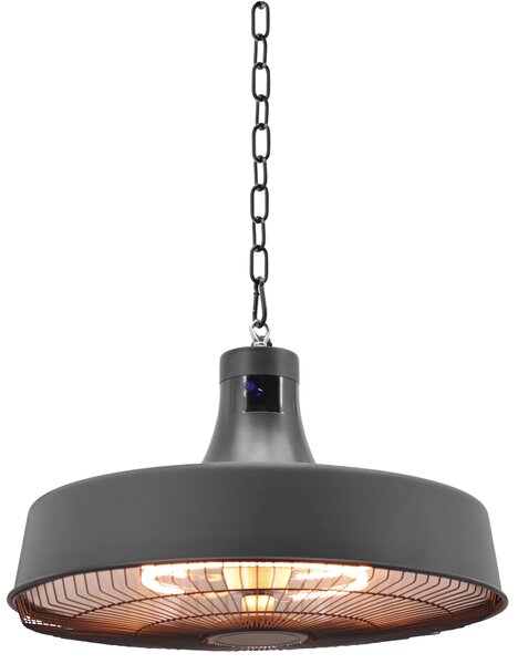 Závesný terasový infražiarič, 2100 W, čierny