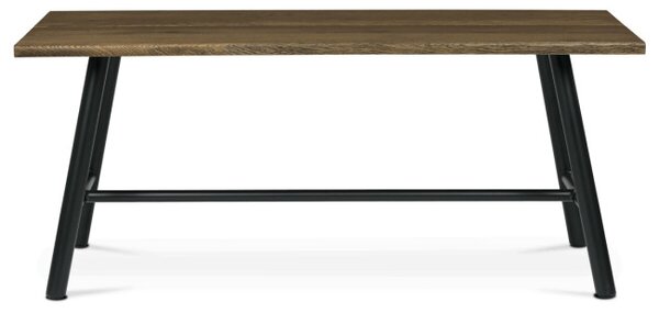 Jedálenský stôl 180x90 cm HT-T1818 WAL orech / čierne nohy