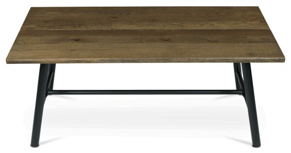 Jedálenský stôl 180x90 cm HT-T1818 WAL orech / čierne nohy