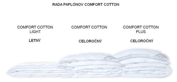 Paplón COMFORT COTTON LIGHT 140x200 cm - bežný