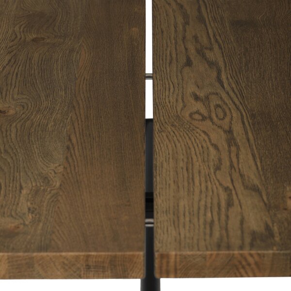 Jedálenský stôl 180x90 cm HT-T1818 WAL orech / čierne nohy