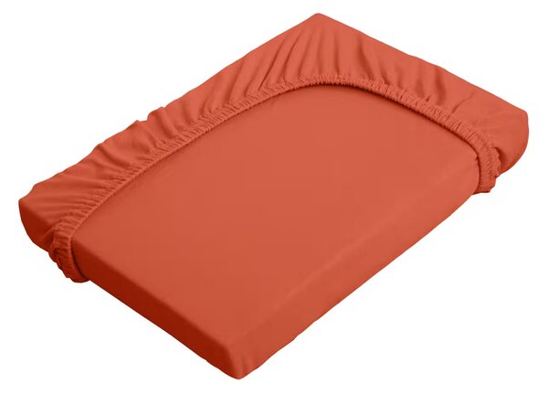 Prestieradlo JERSEY ELASTIC tehlová 90x200 cm