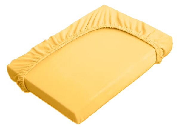 Prestieradlo JERSEY ELASTIC okrová 90x200 cm
