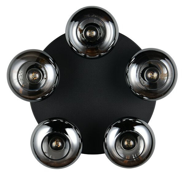 Stropné svietidlo 5x E14 dymová IP20 TRIO Reality DIVINA R66645054