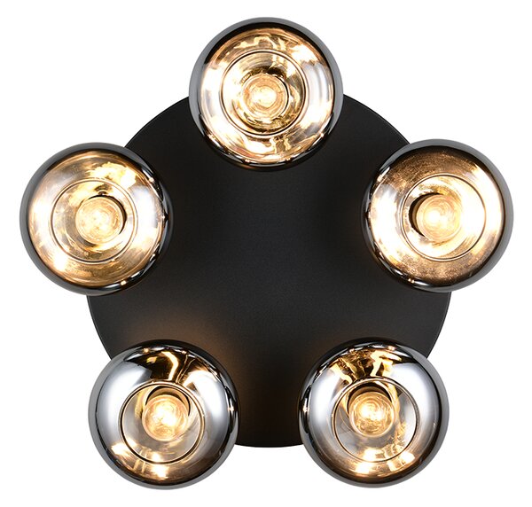 Stropné svietidlo 5x E14 dymová IP20 TRIO Reality DIVINA R66645054