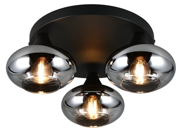 Stropné svietidlo 3x E14 dymová IP20 TRIO Reality DIVINA R66643054
