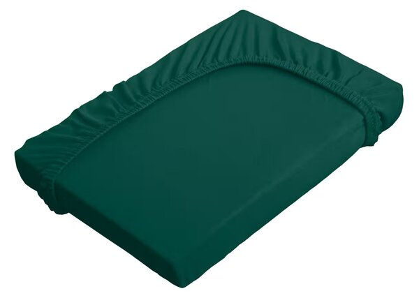 Prestieradlo JERSEY ELASTIC tmavá zelená 90x200 cm