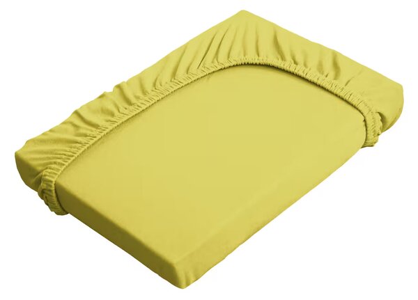 Prestieradlo JERSEY ELASTIC žltozelená 90x200 cm