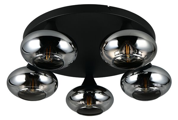 Stropné svietidlo 5x E14 dymová IP20 TRIO Reality DIVINA R66645054