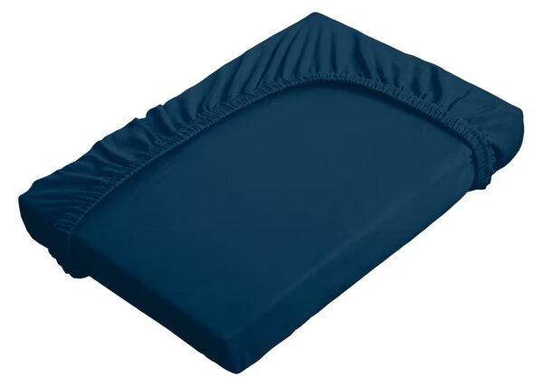 Prestieradlo JERSEY ELASTIC tmavá modrá 90x200 cm