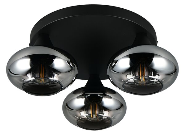Stropné svietidlo 3x E14 dymová IP20 TRIO Reality DIVINA R66643054