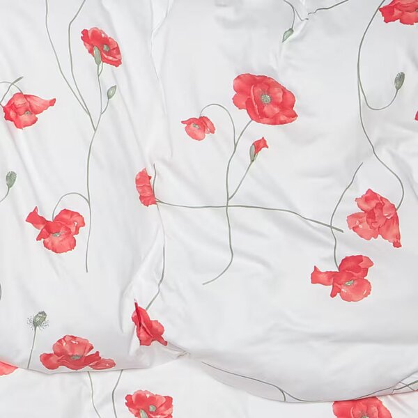 Obliečky ART JERSEY poppy bežný 1x paplón 140x200 + 1x vankúš 70x90 cm