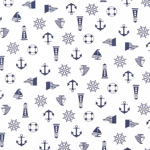 Obliečky KLASIK navy biela modrá bežný 1x paplón 140x200 + 1x vankúš 70x90 cm