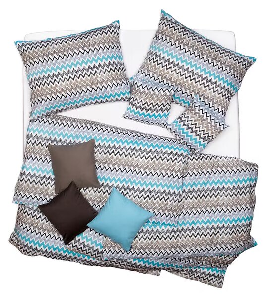 Obliečky KLASIK DESIGN zik zak bežný 1x paplón 140x200 + 1x vankúš 70x90 cm