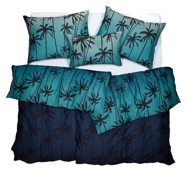 Obliečky SATÉN DESIGN night palms bežný 1x paplón 140x200 + 1x vankúš 70x90 cm