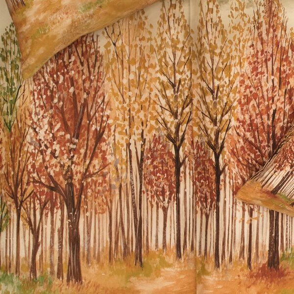 Obliečky SATÉN DESIGN city park partnerský 1x paplón 240x200 + 2x vankúš 70x90 cm