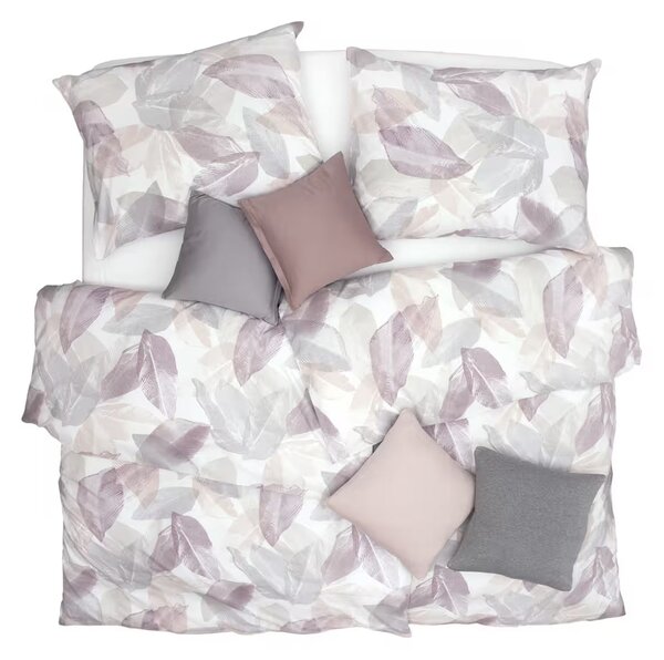 Obliečky KLASIK SOFT listy Štandardný 1x paplón 140x200 + 1x vankúš 70x90 cm