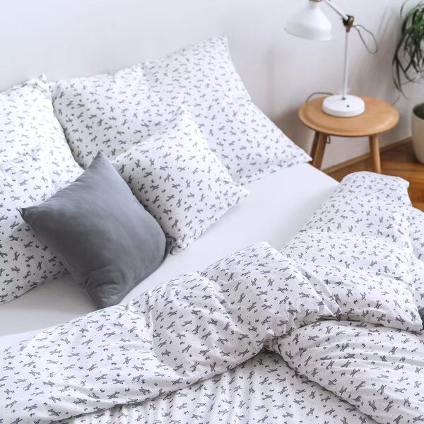 Obliečky JERSEY lietadlá bežný 1x paplón 140x200 + 1x vankúš 70x90 cm