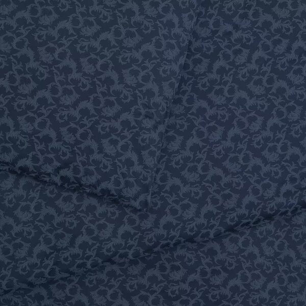 Obliečky ART JERSEY tapestry tmavá modrá bežný 1x paplón 140x200 + 1x vankúš 70x90 cm