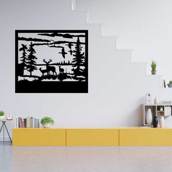 Obraz - lesná divočina Veľkosť rámu: 33x29cm