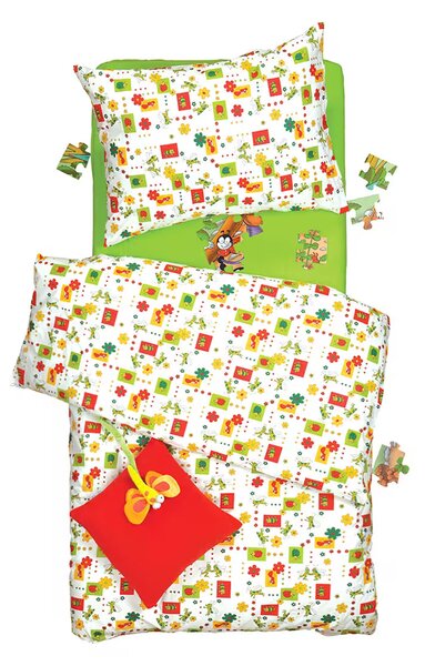 Obliečky KLASIK chrobáčiky bežný 1x paplón 140x200 + 1x vankúš 70x90 cm